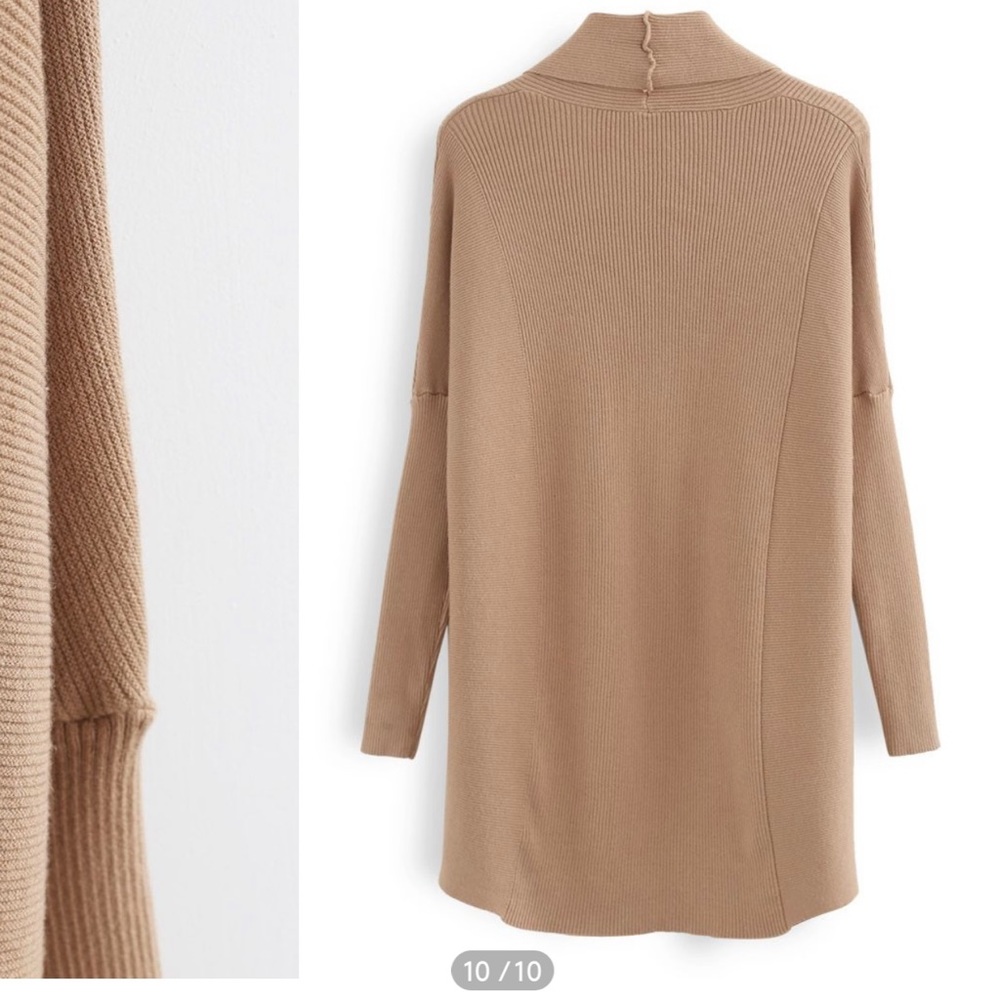 Chicwish Basic Rib Knit Drape Neck Cardigan - image 2